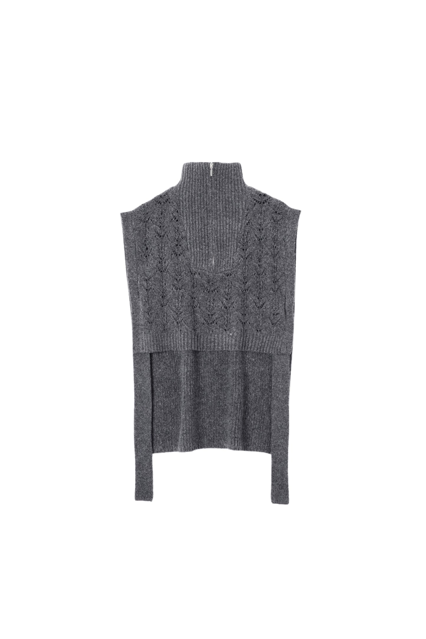 HALF ZIP KNIT VEST