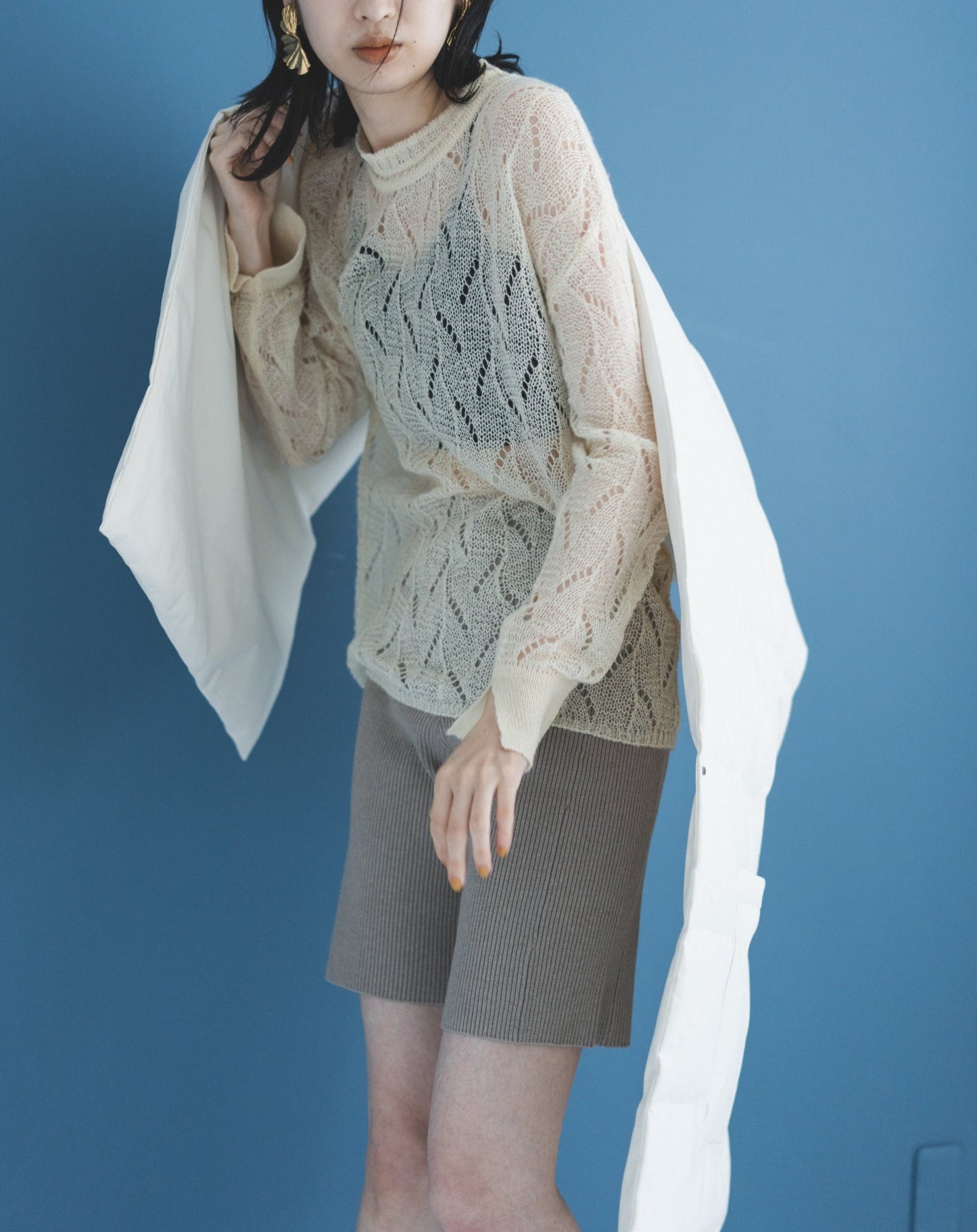 MOHAIR LEAF KNIT