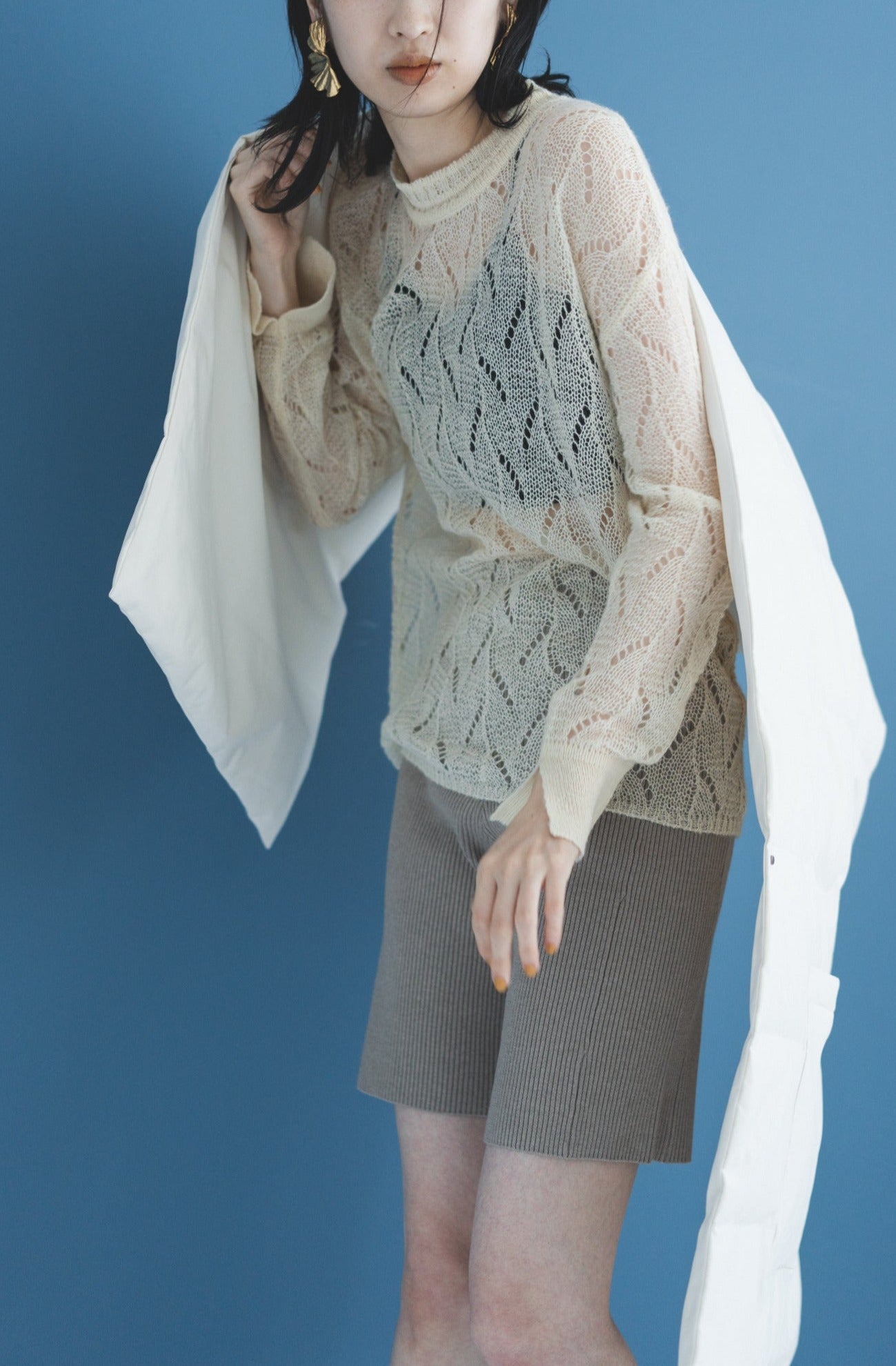 MOHAIR LEAF KNIT