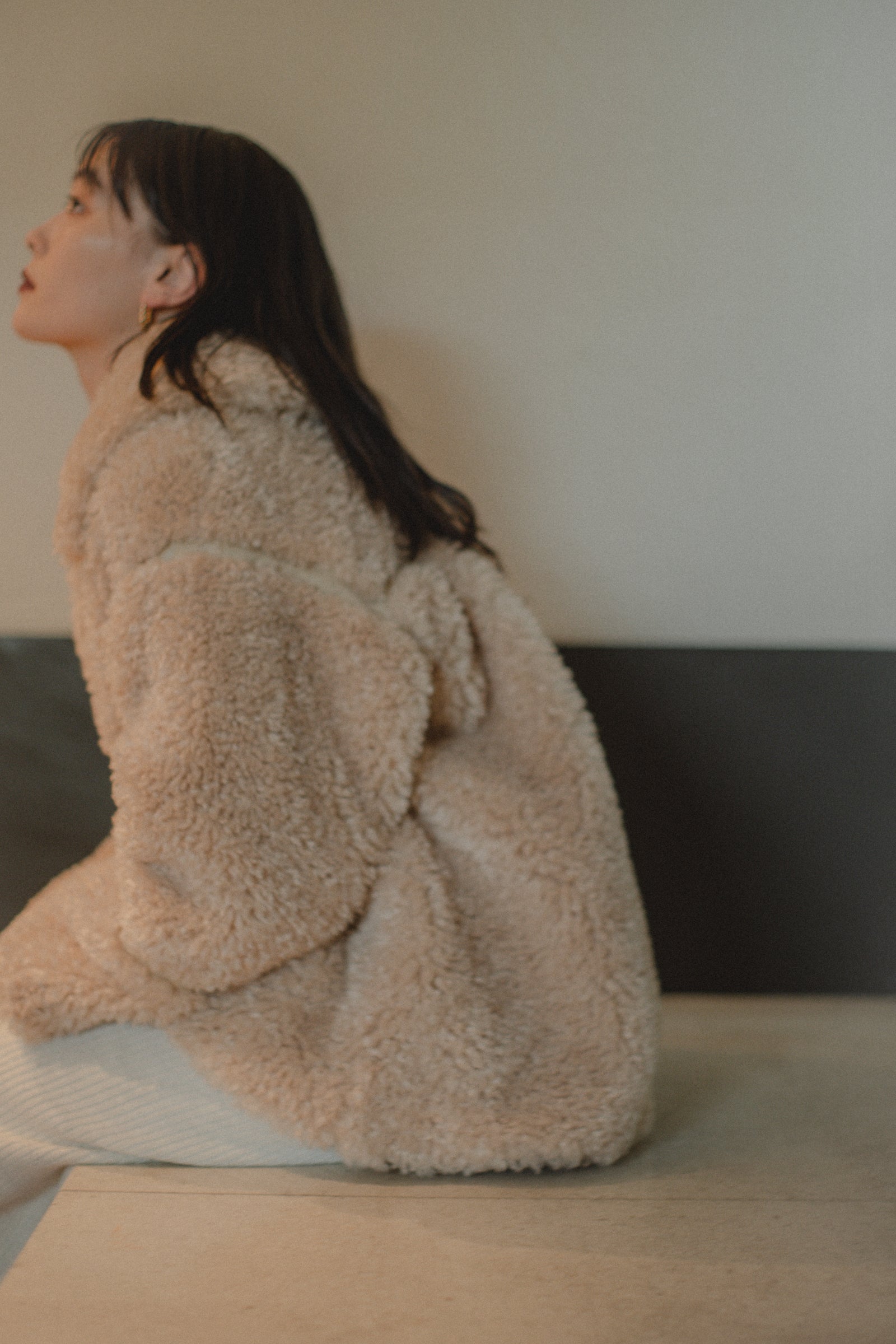 studioR330 Eco-Fur Robe Coat エコファーコート - 毛皮/ファーコート