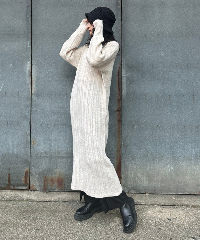 ECO KNIT LONG DRESS