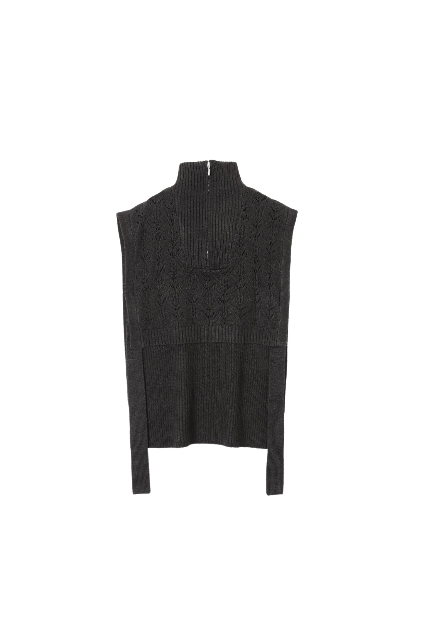 HALF ZIP KNIT VEST