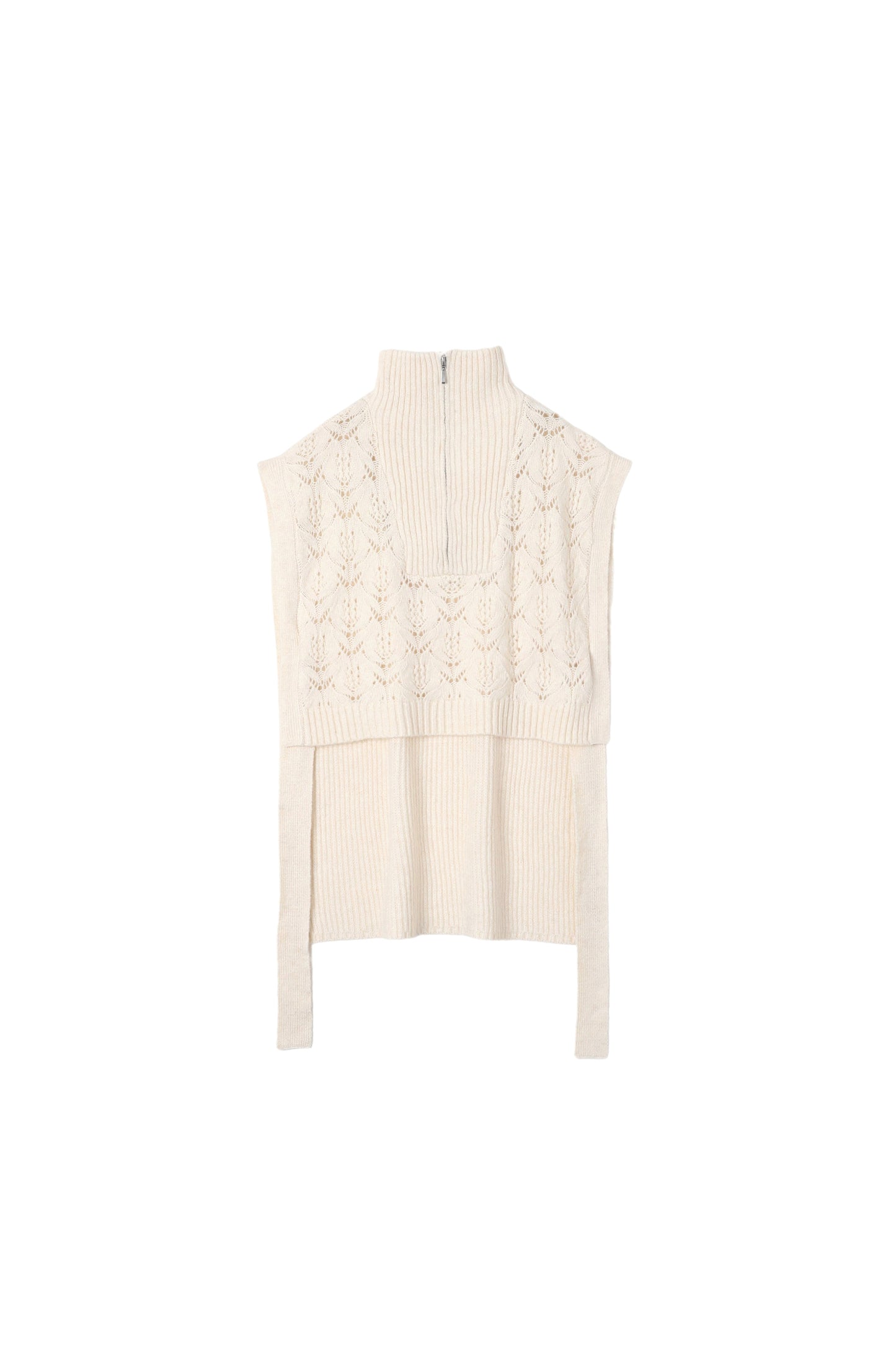 HALF ZIP KNIT VEST