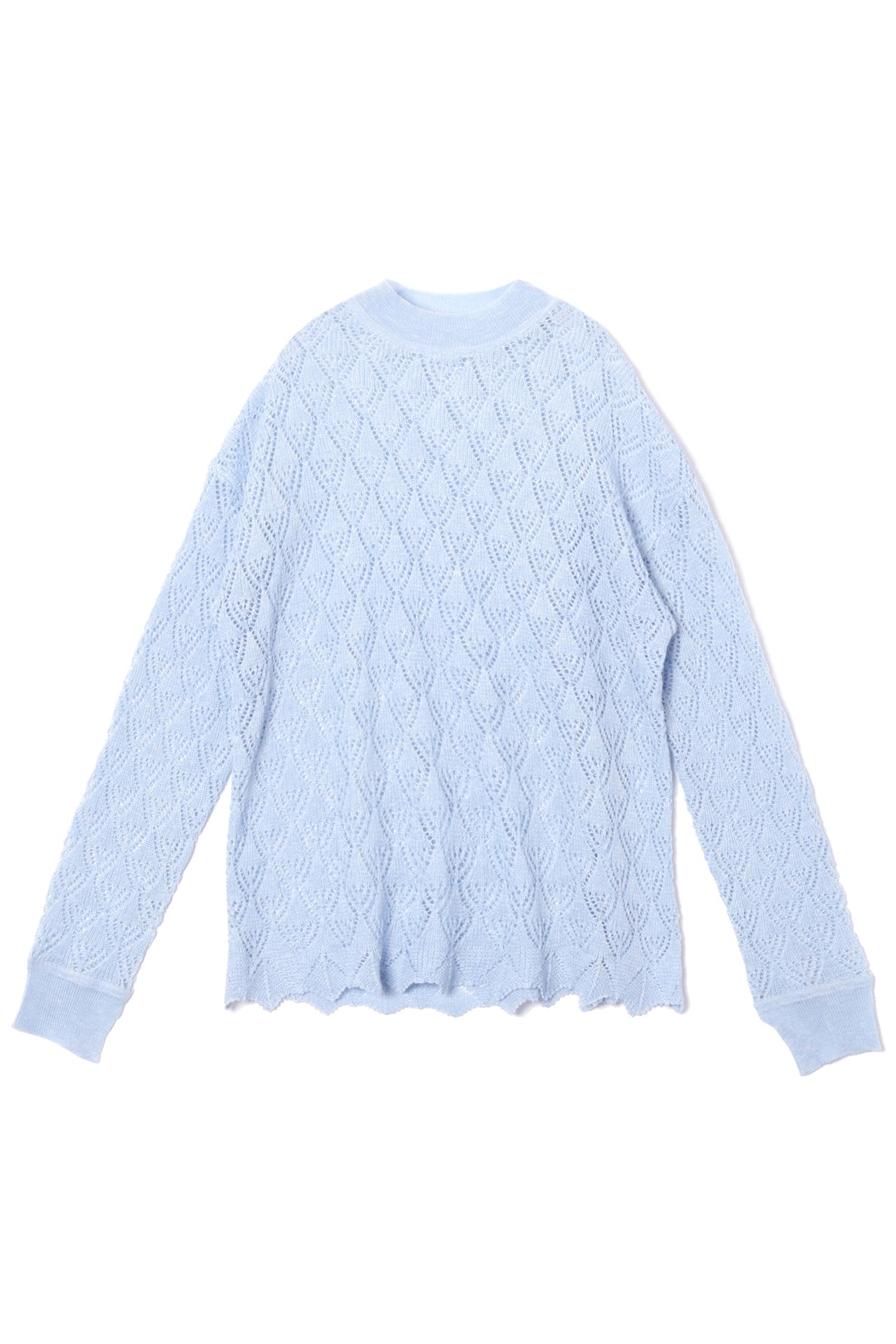 CROCHET KNIT TOPS [BLUE]