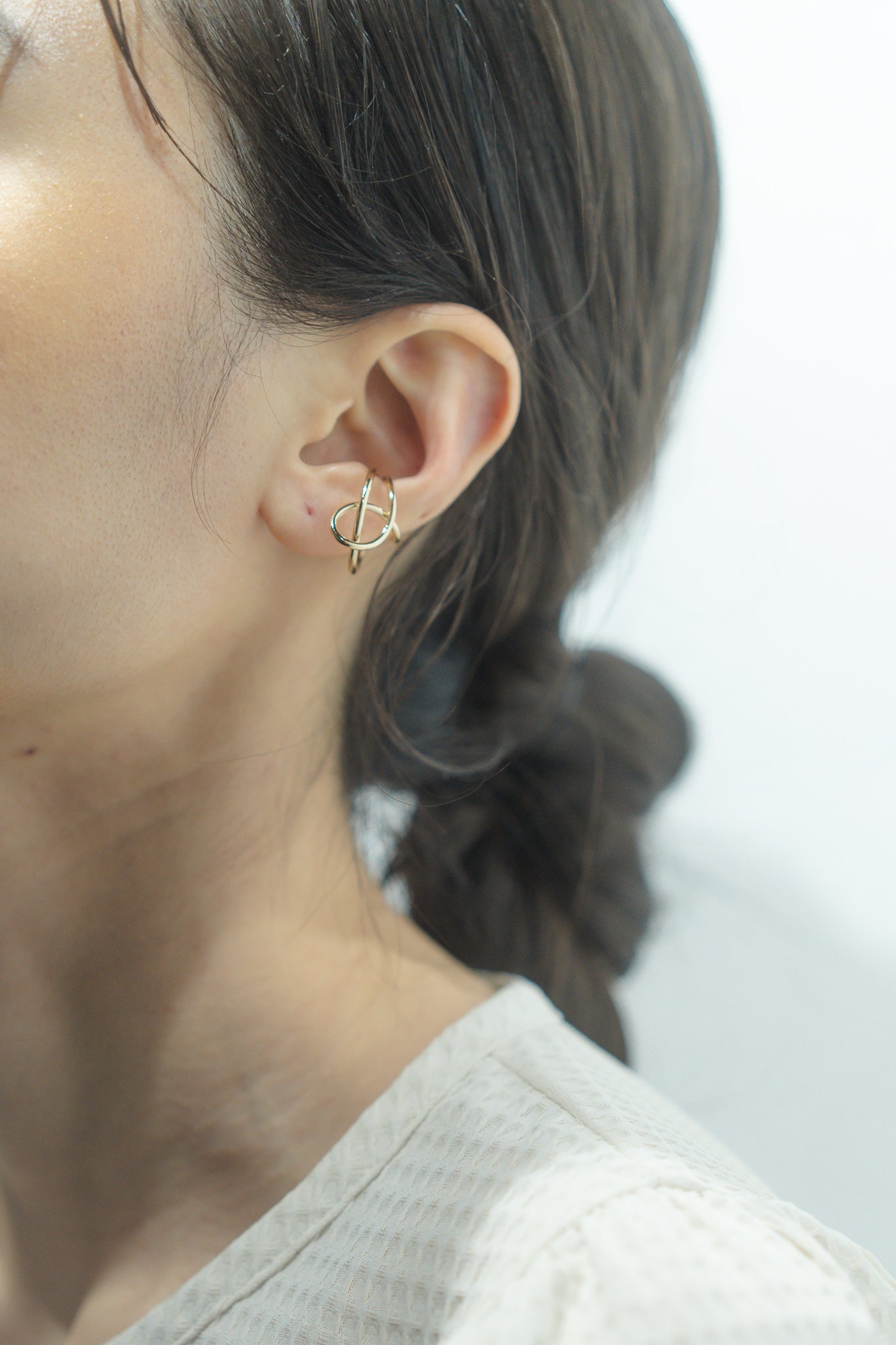 PUZZLE RING EAR CUFF